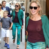 Sharon Stone zeigt, dass sie nichts darunter trägt