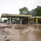 Hochwasser bei Taxenbach/ Tirol