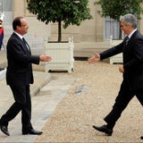 Werner Faymann bei Francois Hollande in Paris