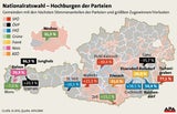 Das sind die Hochburgen der Parteien