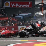 Horror-Crash bei Belgien-GP
