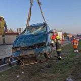 Fahrzeug-Überschlag auf der A2-Südautobahn