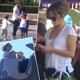 Jennifer Lopez mit ihren Zwillinge Max und Emme