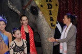 Stephanie von Monca: Zirkus-Besuch mit Tochter