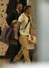 David und Victoria Beckham auf dem Weg zur Windsor-Hochzeit