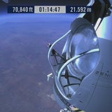Felix Baumgartner auf dem Weg zur Stratosphäre