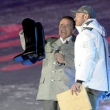 Arnie und Maier bei der Ski-WM