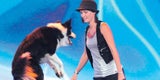Border Collie Esprit und Trainerin Alexandra Plank