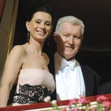 Sonja Klima beobachtete das Ballgeschehen von ihrer Loge aus
