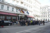 Justin Bieber-Fans belagern Hotel Sacher