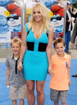 Britney Spears im Schlümpfe-Look