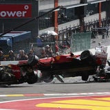 Horror-Crash bei Belgien-GP