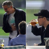 George Clooney & Matt Damon: Arbeit & Party in Berlin