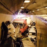 Unfall auf der A2 - Herzogbergtunnel