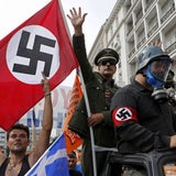 Hass-Proteste in Athen bei Merkel-Besuch