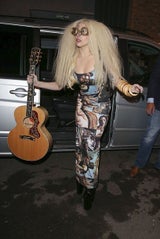 Lady Gaga als Venus von Botticelli in London