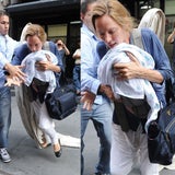 Uma Thurman: Beinahe-Sturz mit Baby im Arm
