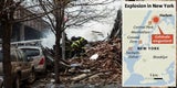 New York: Explosionen - Häuser stürzen ein