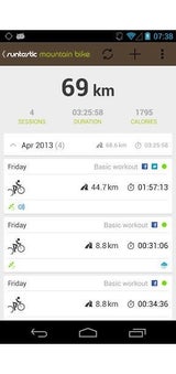 Runtastic-App Mountain Bike Pro