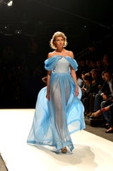 Viel nackte Haut bei der Fashion-Week