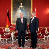 Deutscher Präsident Gauck in Wien