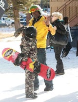 Gwen Stefani & Seal treffen sich im Ski-Urlaub