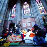 Flüchtlingslager in der Votivkirche