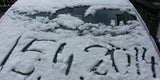Schnee und Regen in Österreich