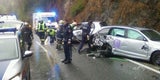 Frau bei Frontal-Crash schwer verletzt
