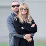 Heidi Klum mit Martin Kristen am Fußballplatz