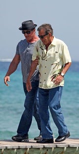 Sylvester Stallone im Urlaub mit der Familie