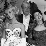 1988 bei einer Schau mit Modezar Fred Adlmüller und "Miss Moskau"