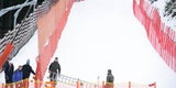 Ständiger Schneefall, zur Abfahrt Sonne