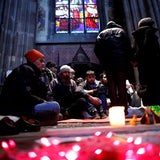 Flüchtlingslager in der Votivkirche