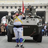 Strongman zieht 14-Tonnen-Panzer
