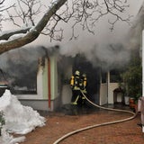 Heurigenlokal samt Wohntrakt in Flammen