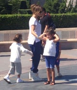 Jennifer Lopez mit ihren Zwillinge Max und Emme