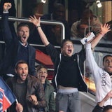 Beim Fußball-Match