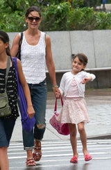 Katie Holmes und Töchterchen Suri in New York