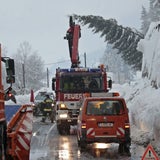 Schneechaos in Österreich