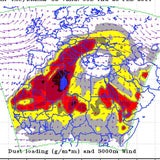 So zieht die Saharawolke über Österreich