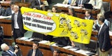 Biene-Maja-Show im Parlament
