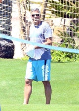 George Clooney sogar im Urlaub sportlich