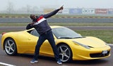 Usain Bolt bei Ferrari