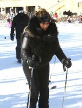 Kim Kardashian im Skiurlaub
