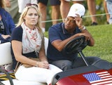 Lindsey Vonn & Tiger Woods am Golf-Platz