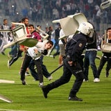 Krawalle beim Istanbuler Derby