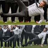 David Beckham: Ausrutscher am Fußballfeld