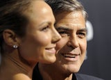 George Clooney & Stacy Keibler: Turtel-Auftritt