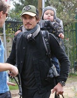 Olando Bloom: Wandern mit Sohn Flynn